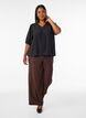 Bluse aus Viskose mit V-Ausschnitt, Schwarz, Model image number 1