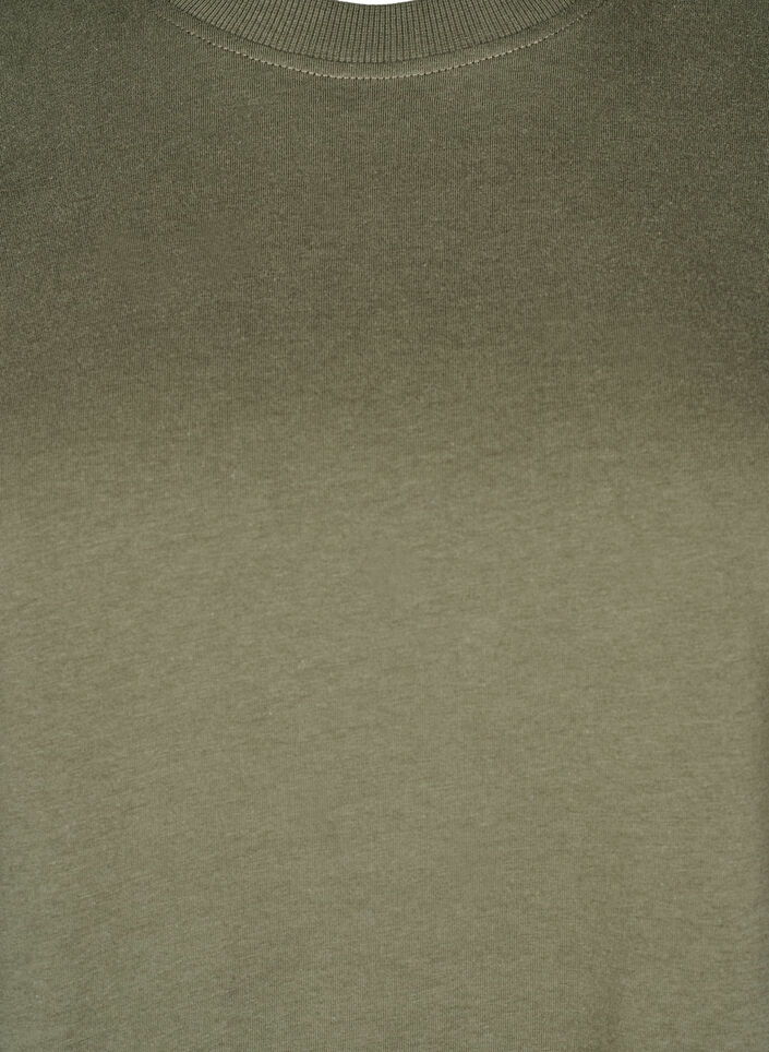 Basic-T-Shirt aus Baumwolle mit Rundhalsausschnitt, Gr&uuml;n, Packshot image number 2