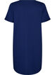 Kurz&auml;rmeliges Nachthemd aus Bio-Baumwolle, Blau, Packshot image number 1