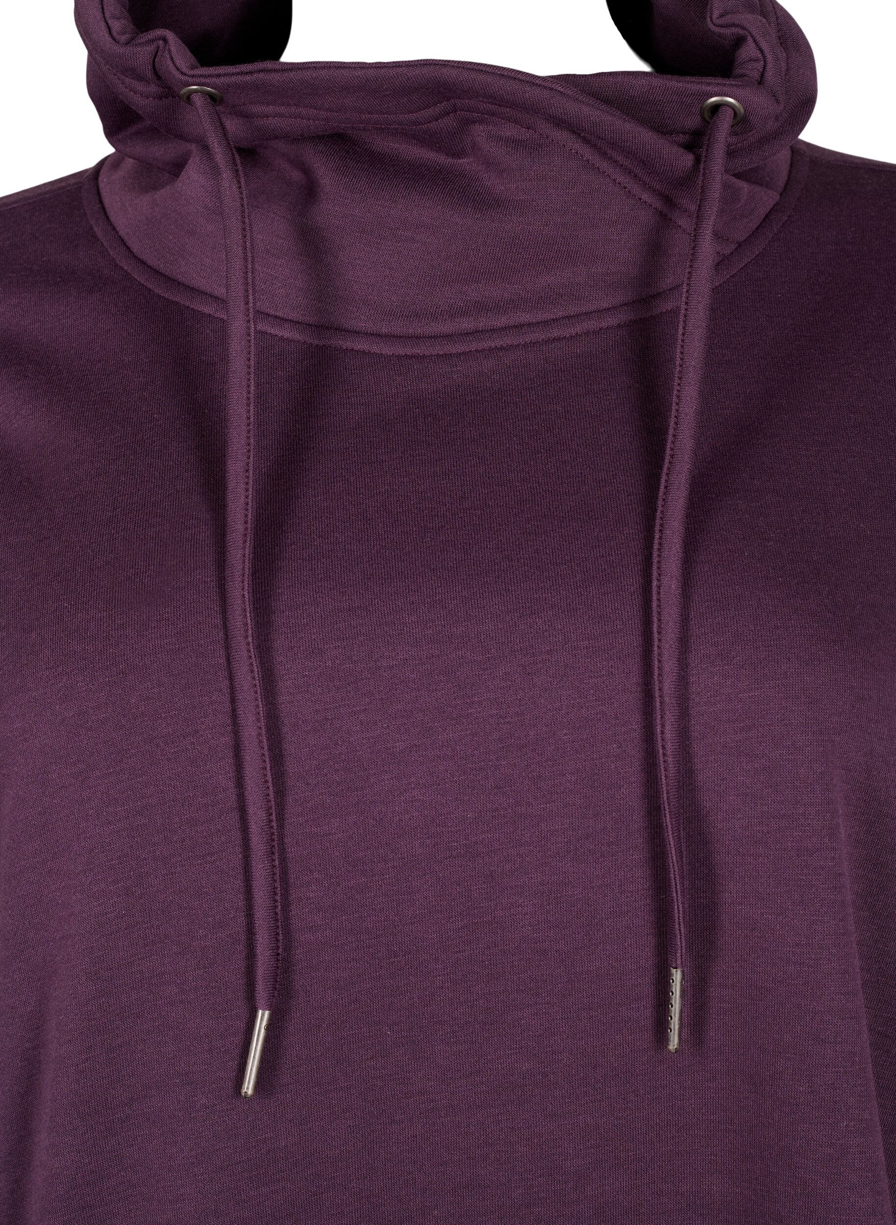 Zizzi FLASH - Sweatshirt mit Stehkragen, Plum Perfect, Packshot image number 2