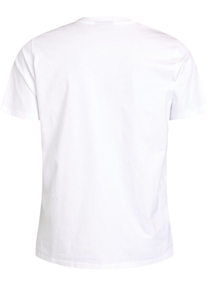 T-Shirt aus Biobaumwolle mit Zitrusmotiv, Wei&szlig;, Packshot image number 1