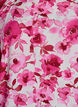 Viskosebluse mit eckigem Ausschnitt und 3/4-&Auml;rmeln, Pink, Packshot image number 2