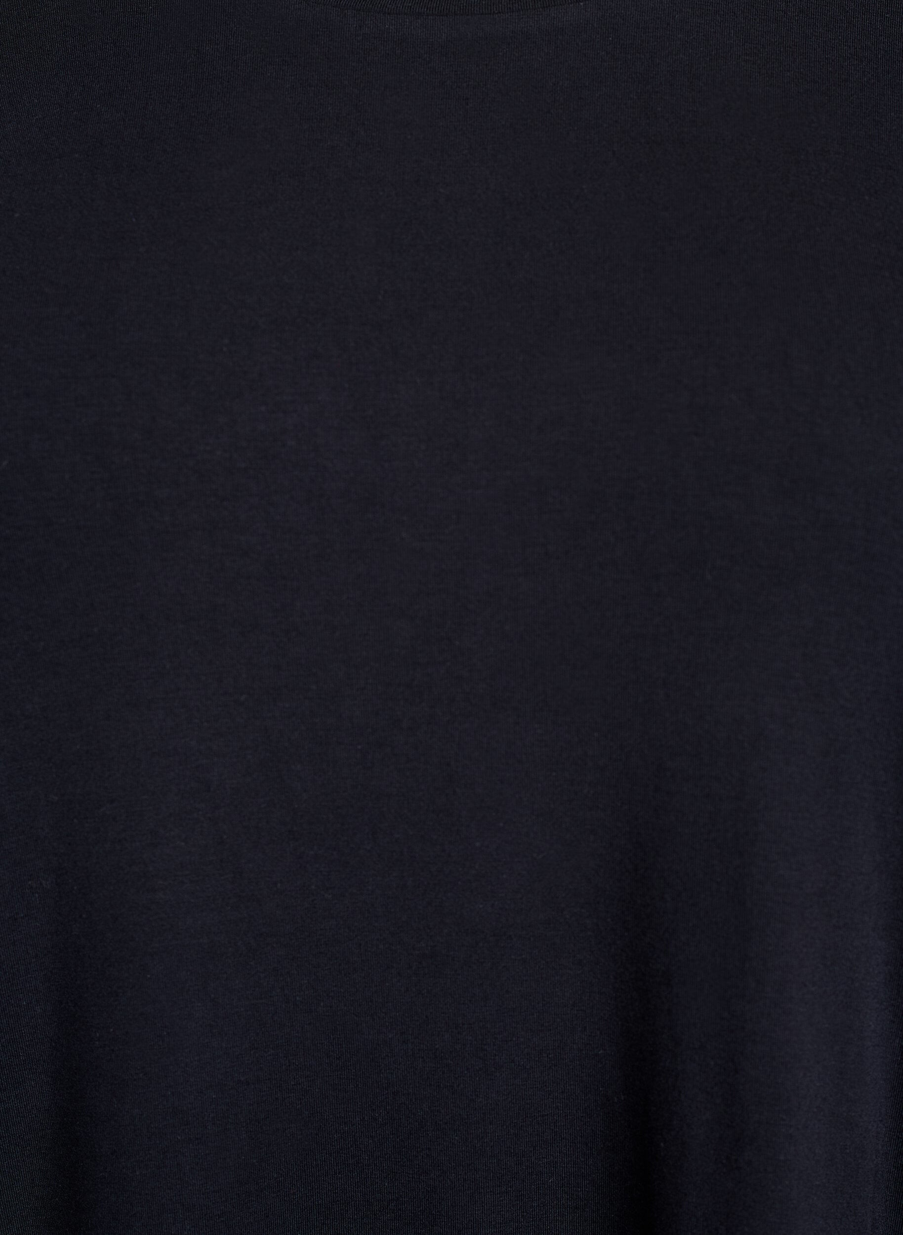 Zizzi Schlafbluse aus Modal mit langen &Auml;rmeln, Schwarz, Packshot image number 2