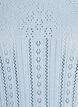 Stricktop mit Lochstickerei und 3/4-&Auml;rmeln, Blau, Packshot image number 2