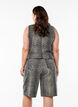 Bermuda Shorts aus Denim mit Leopardenmuster, Braun, Model image number 1