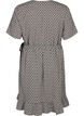 FLASH – Wickelkleid mit kurzen Ärmeln, Black White Graphic, Packshot image number 1