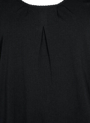 Kurzärmeliges T-Shirt aus Baumwolle, Black, Packshot image number 2