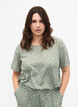 FLASH – Kurzärmelige Bluse mit Aufdruck, Iceberg Green Dot, Model image number 0