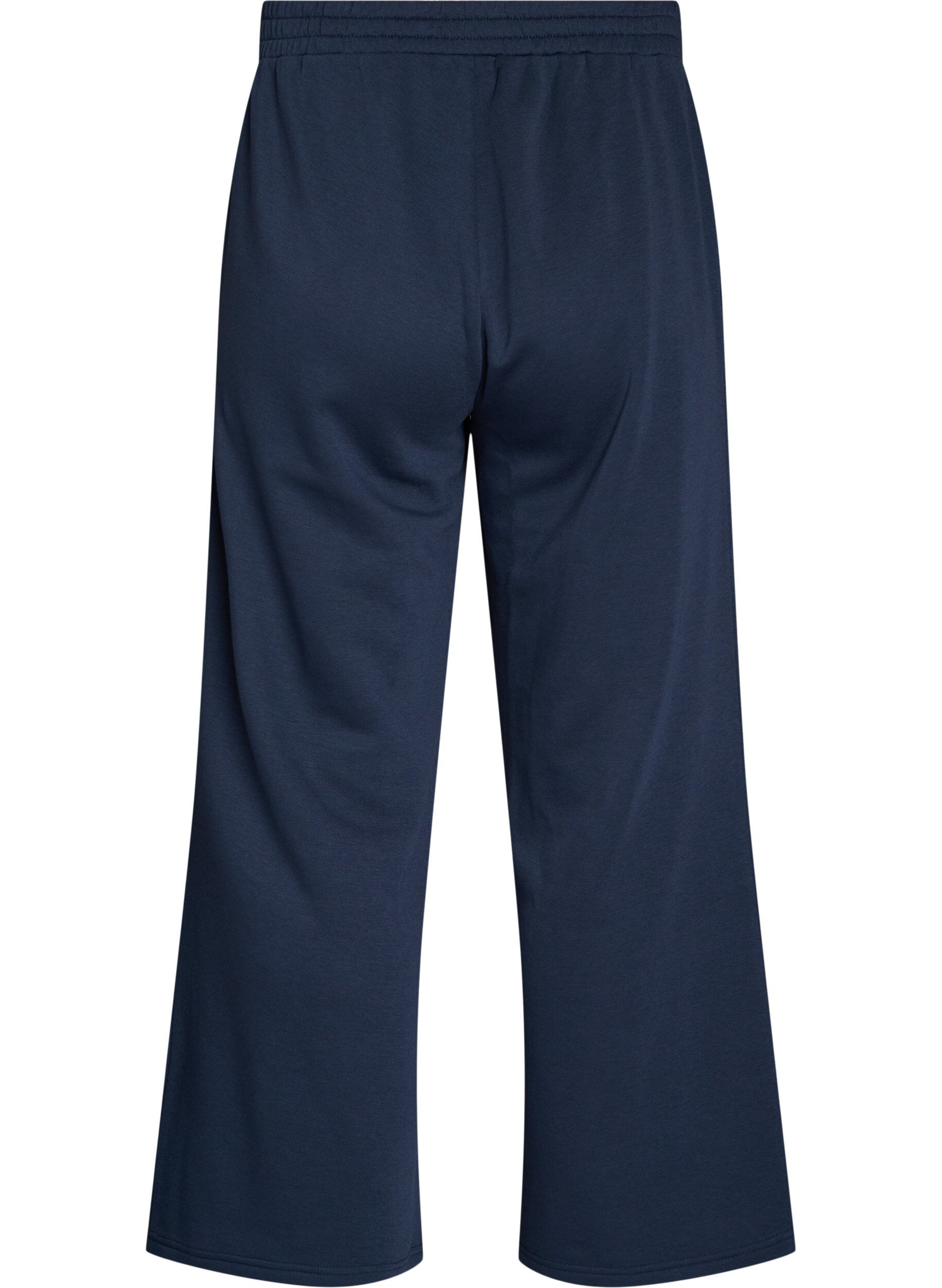 ZizziHoch taillierte Sweatpants mit weitem Bein, Blau, Packshot image number 1