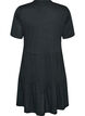 Jerseykleid mit Spitzendetails und mehrlagigem Rock, Schwarz, Packshot image number 1