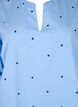 Kleid mit Polka Dots und langen Ärmeln, Blau, Packshot image number 2