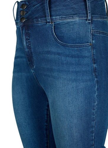 Super schlanke Bea Jeans mit extra hoher Taille, Blue denim, Packshot image number 2