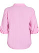 Bluse aus Leinen und Viskose mit 3/4-Ärmeln, Pink, Packshot image number 1