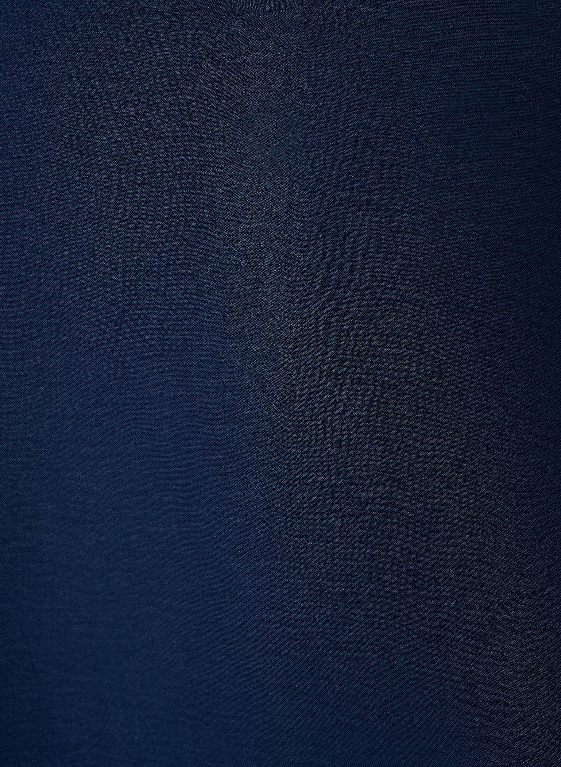 Zizzi&Auml;rmelloses Oberteil mit Faltendetails, Blau, Packshot image number 2
