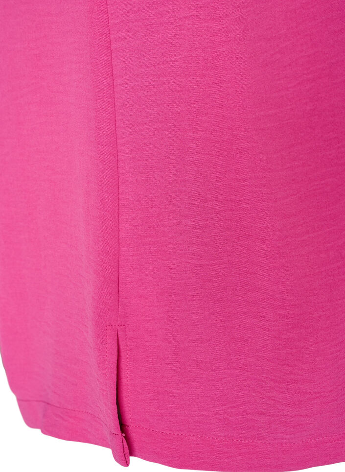 &Auml;rmelloses Oberteil mit Faltendetails, Rot, Packshot image number 3