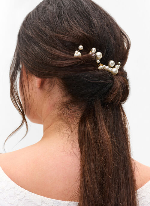 3er-Pack Haarspangen mit Perlen