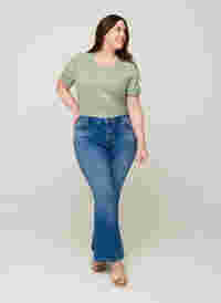 Ellen Bootcut Jeans, Blue denim, Model