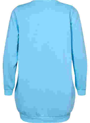Langes Sweatshirt mit Textdruck, Baltic Sea, Packshot image number 1