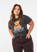 Grafik-T-Shirt aus Bio-Baumwolle, Schwarz, Model image number 0