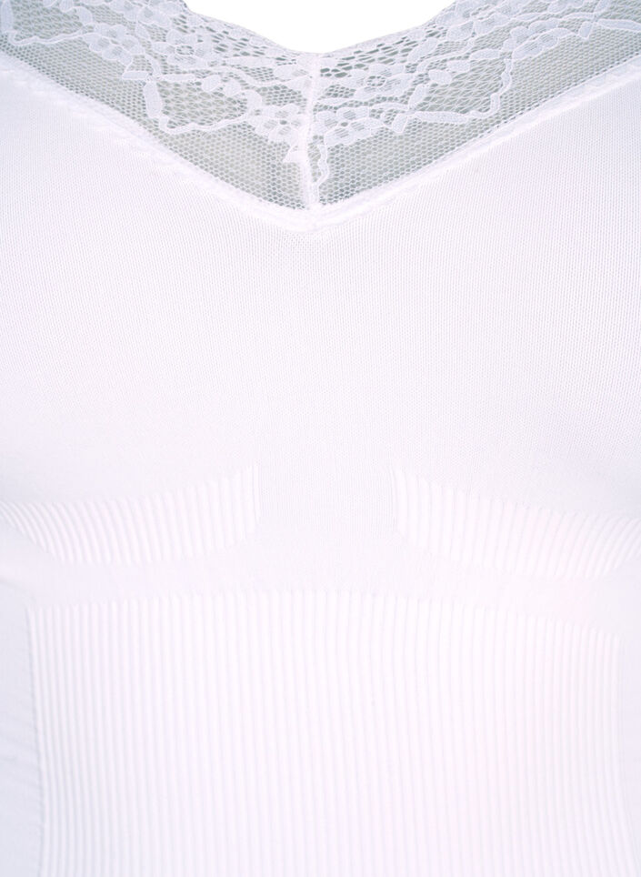Formwäsche Bodystocking mit Spitze, Weiß, Packshot image number 2