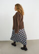 Karierter Maxirock in A-Linie, Blau, Model image number 1
