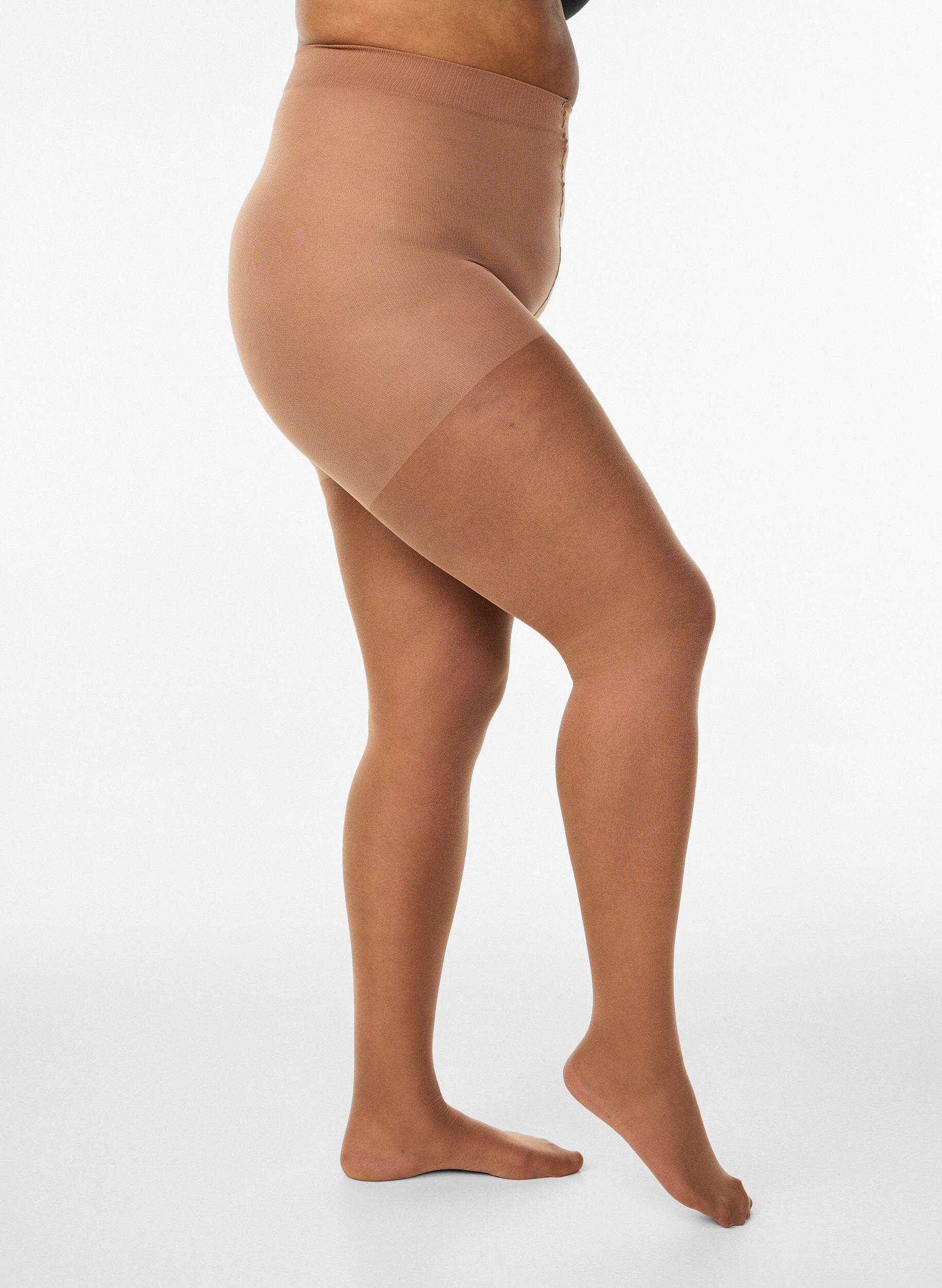Zizzi Gl&auml;nzende 30 Denier Strumpfhose in Suntan, Beige, Packshot image number 0
