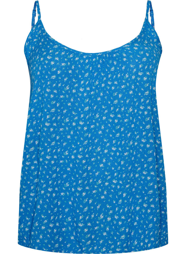 Tr&auml;gertop aus Viskose, Blau, Packshot image number 0