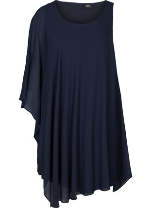 One-Shoulder Kleid mit A-Linie, Night Sky, Packshot image number 0