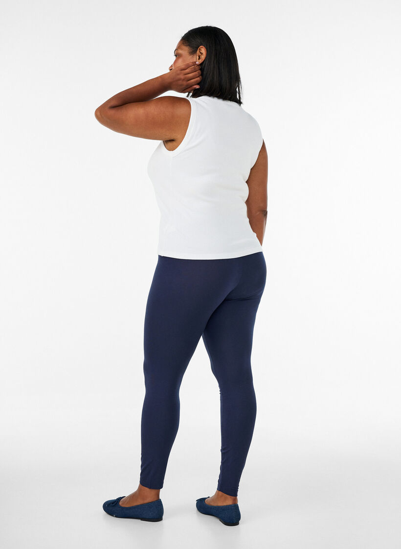 Basic-Leggings mit extra L&auml;nge, Blau, Model image number 1