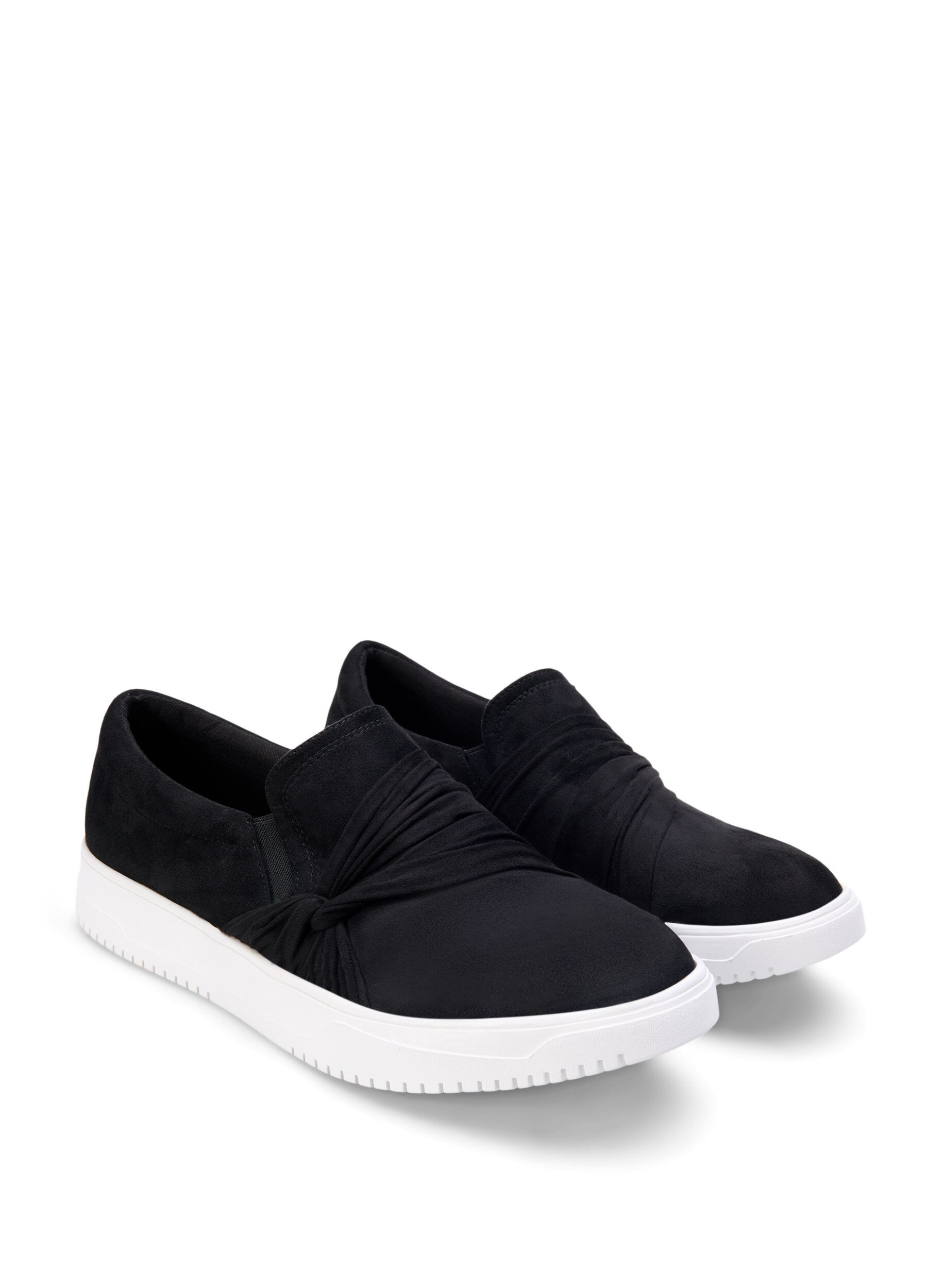 Zizzi Extra-Weite - Slip-On mit Knotendetail, Schwarz, Packshot image number 1
