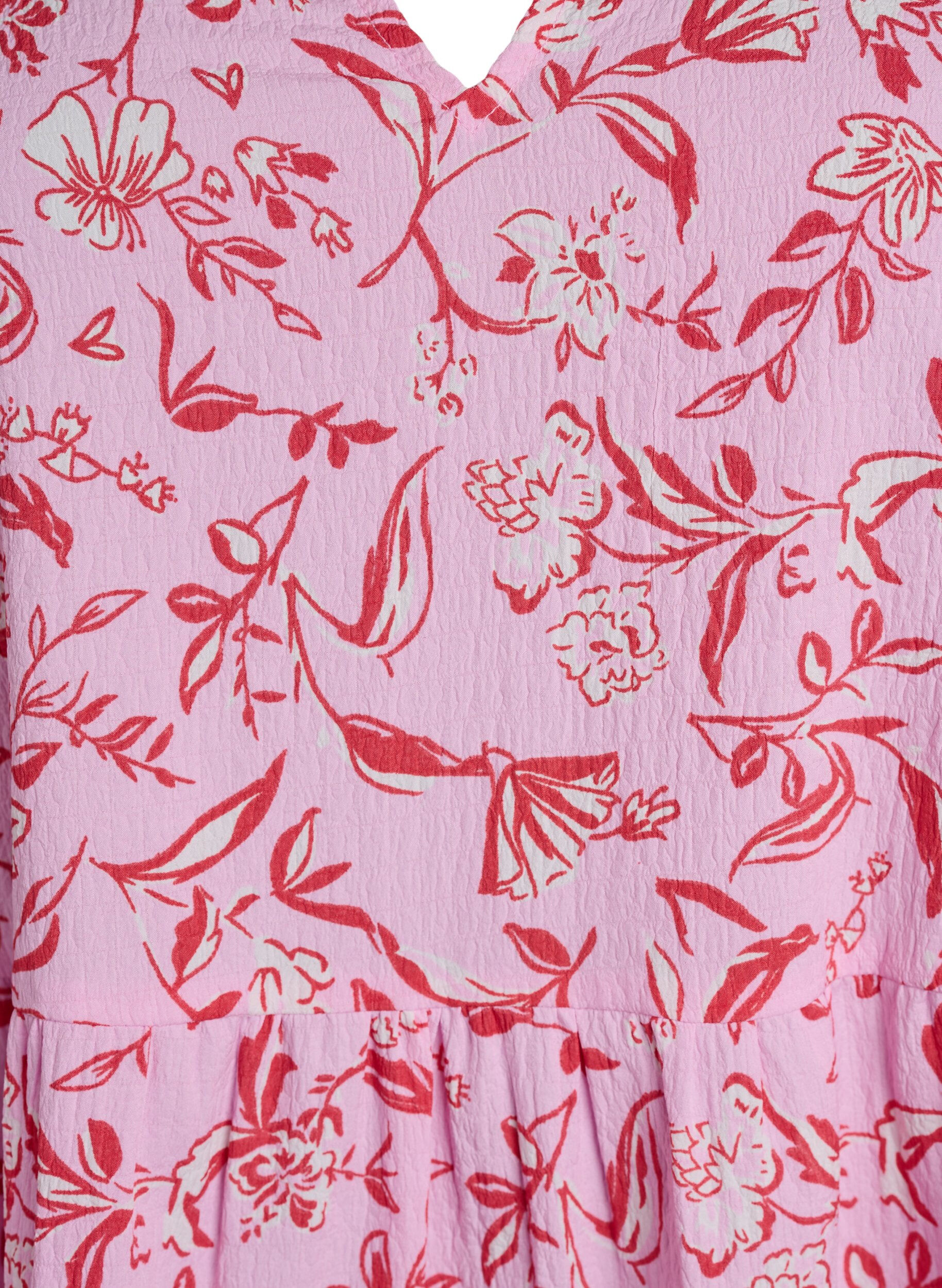 Zizzi Kurzes A-Linien-Kleid, Lila, Packshot image number 2