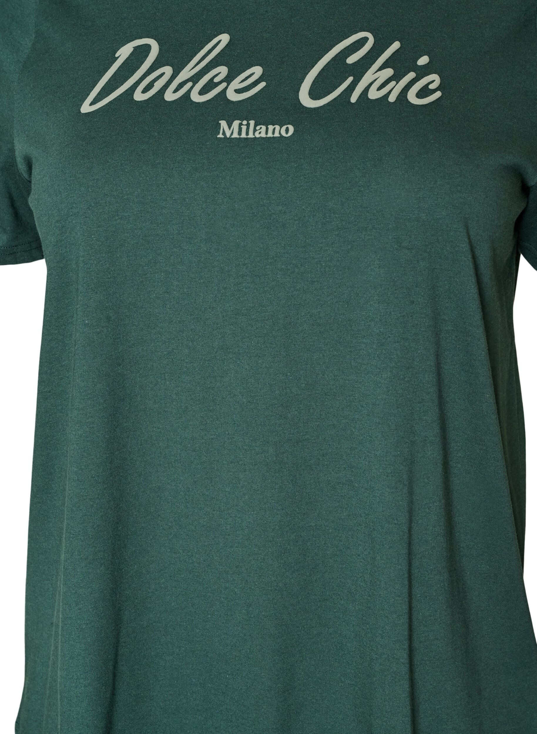 ZizziT-Shirt aus Bio-Baumwolle mit Print, Gr&uuml;n, Packshot image number 2