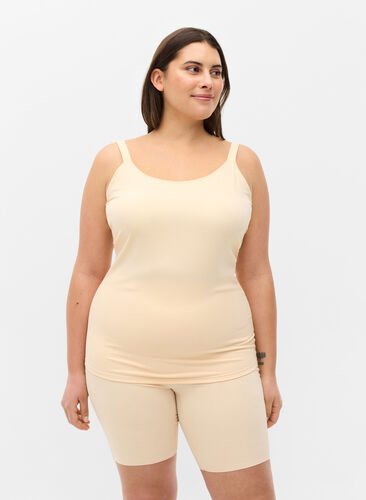 Light Shapewear Top mit verstellbaren Trägern, Nude, Model image number 0