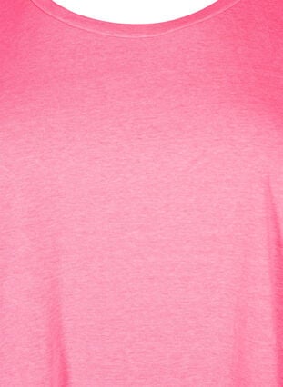 Neonfarbenes T-Shirt aus Baumwolle, Neon pink, Packshot image number 2