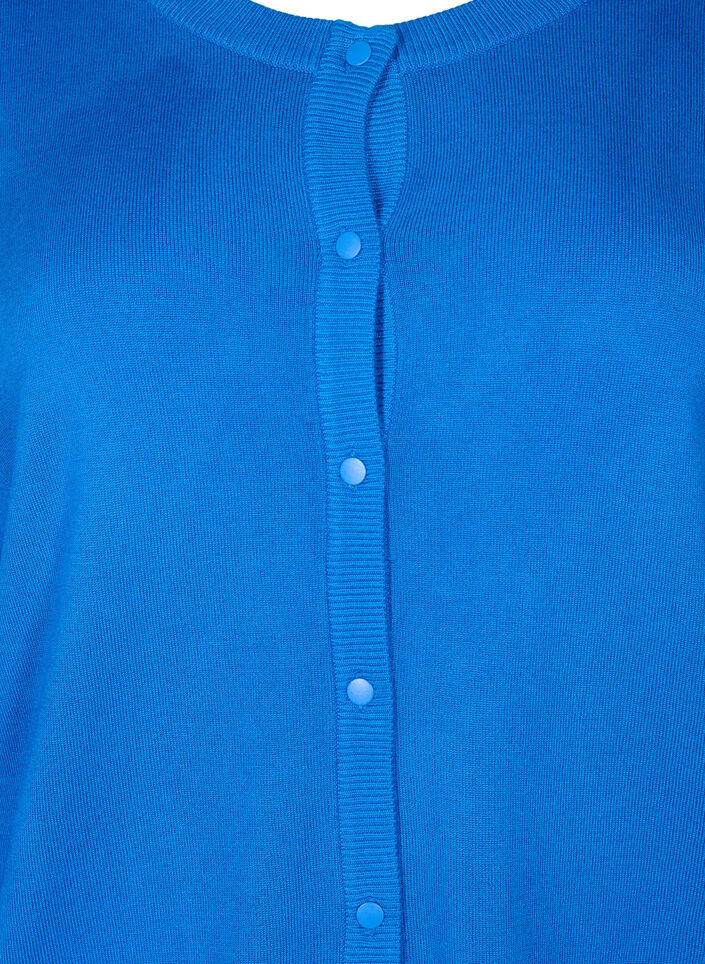 Viskose-Strickjacke mit Kn&ouml;pfen, Princess Blue, Packshot image number 2