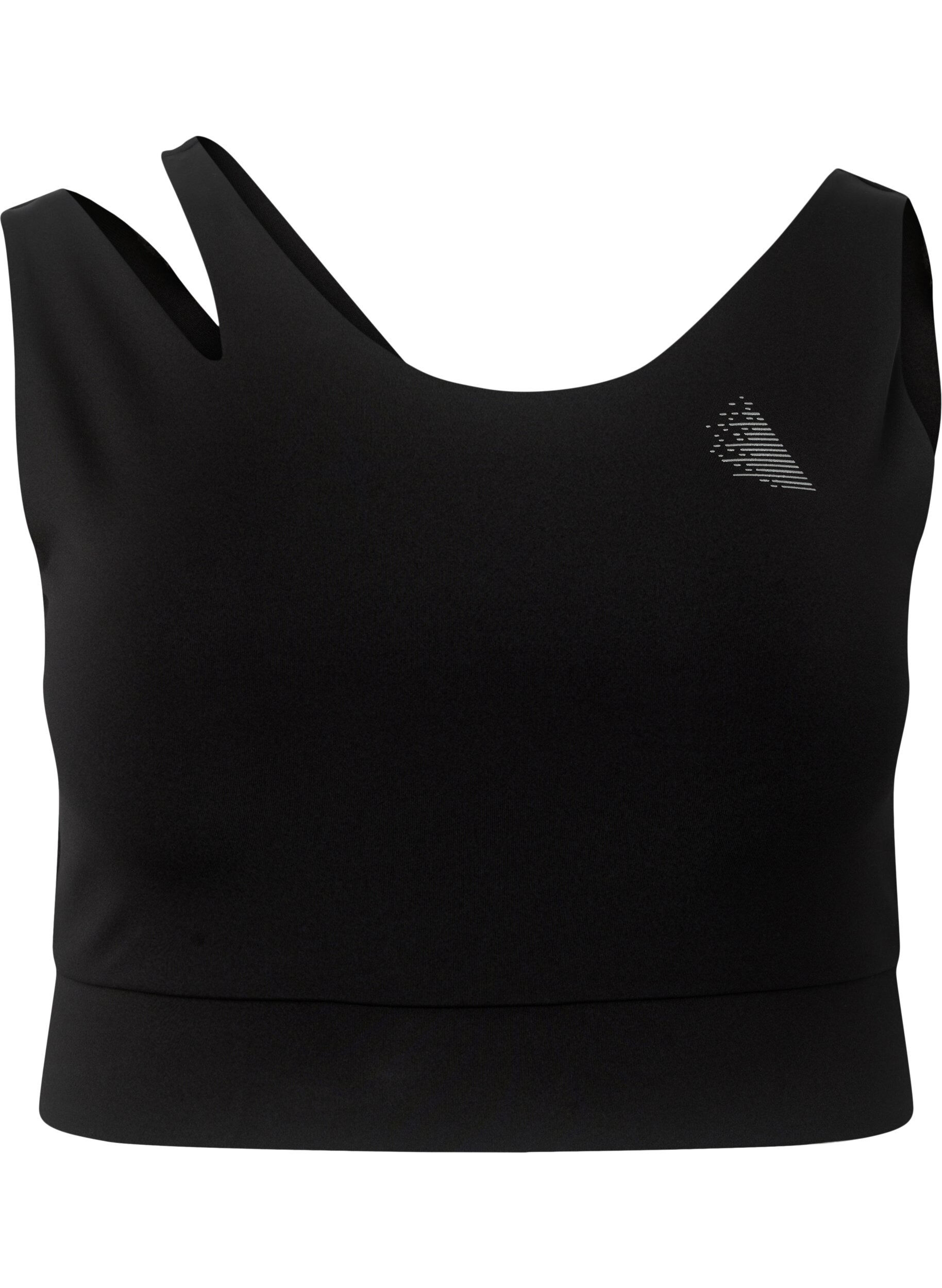 Zizzi Sport-BH mit Cut-Out, Black, Packshot image number 0