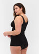 Shapewear-Top mit Spitzendetail, Black, Model image number 1