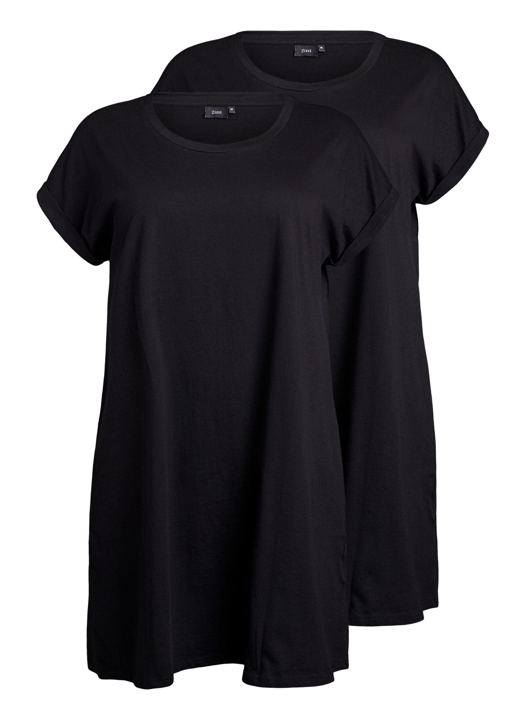 2er-Pack T-Shirt-Kleid mit kurzen &Auml;rmeln