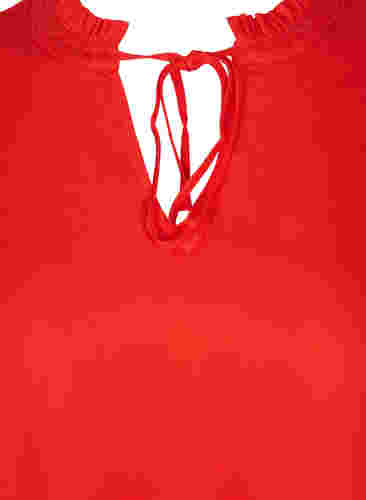 Kleid mit 3/4-Ärmeln, Fiery Red, Packshot image number 2