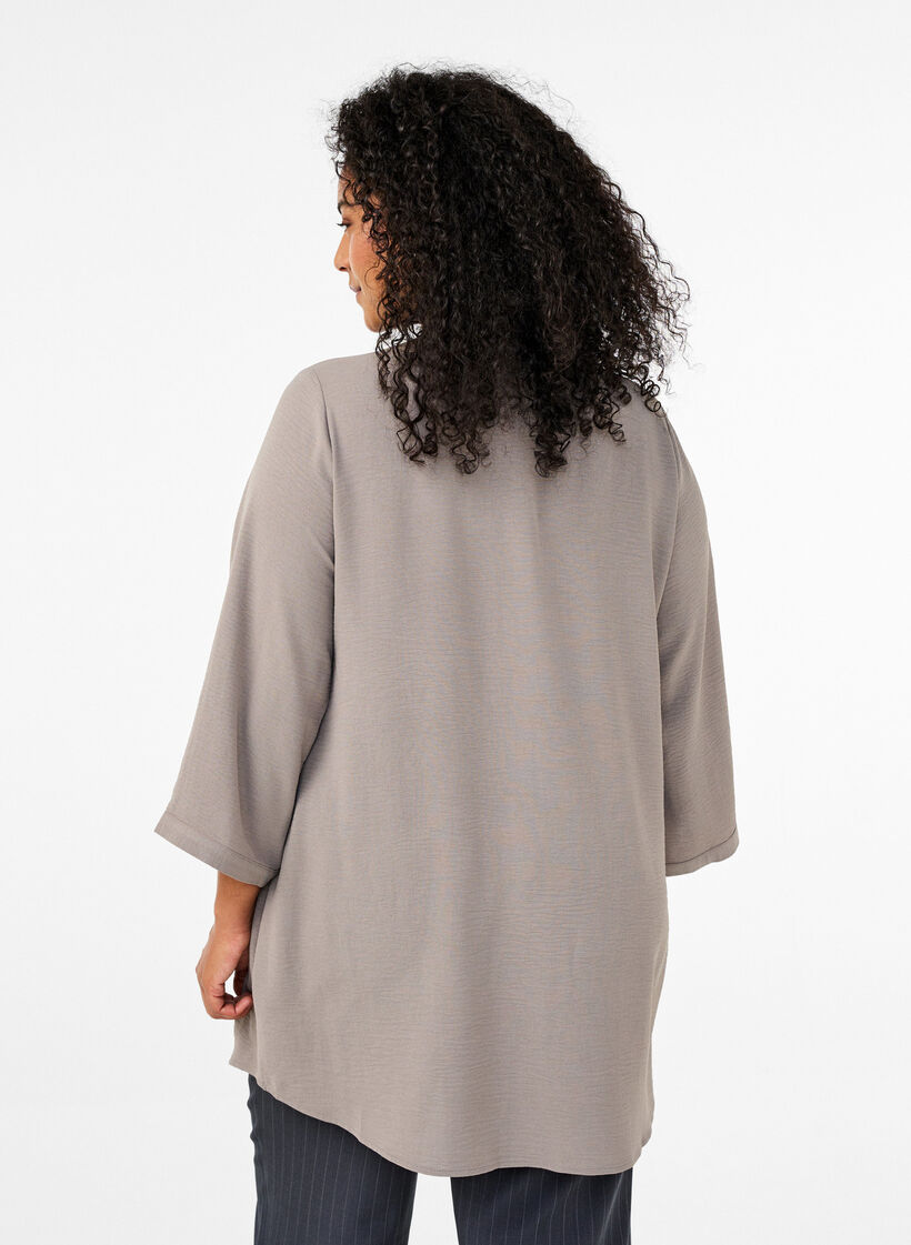 Tunika mit 3/4-&Auml;rmeln, Beige, Model image number 2