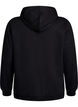 Sweatshirt mit Kapuze und Aufdruck, Schwarz, Packshot image number 1