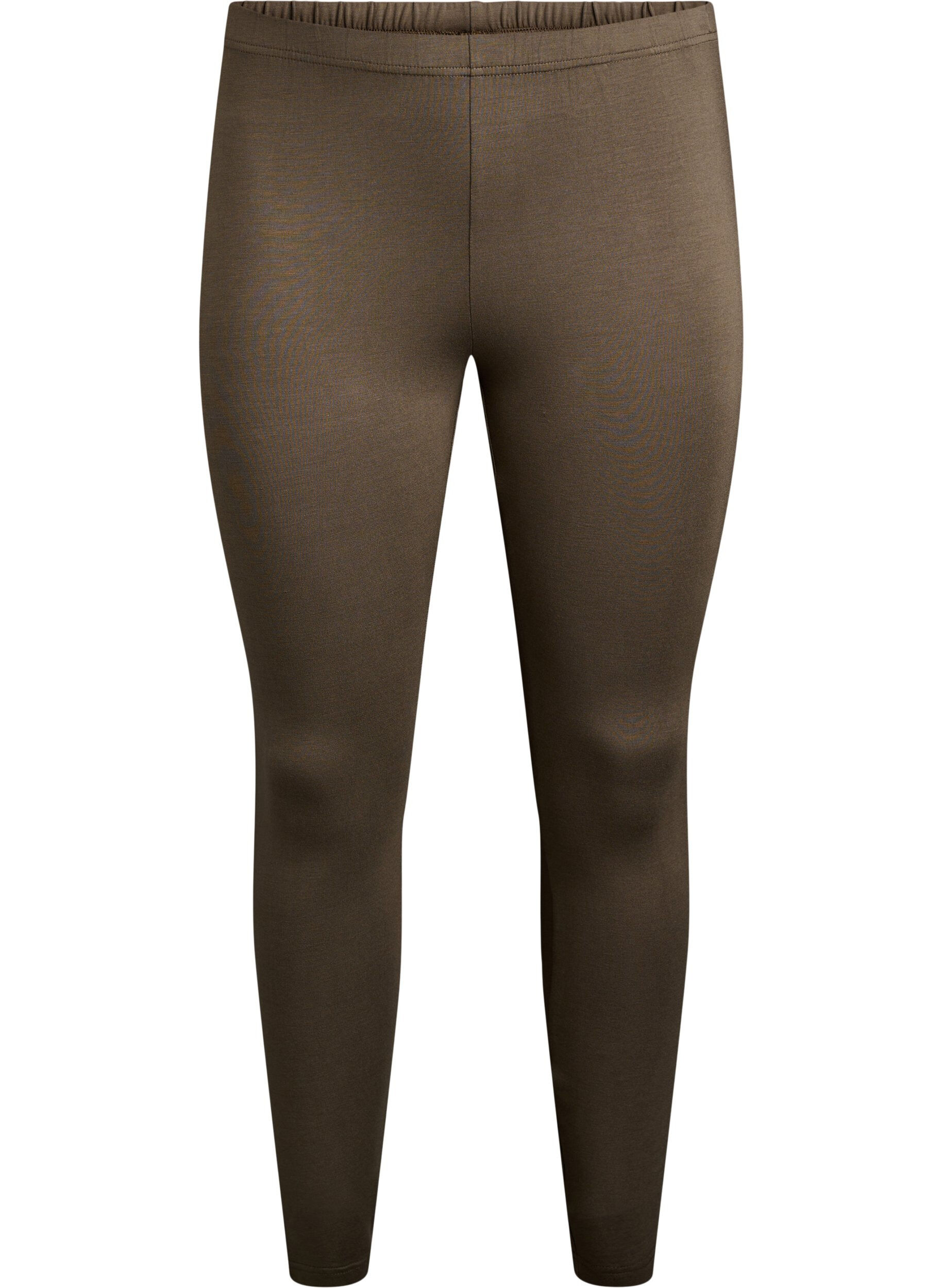 ZizziBasic-Leggings mit extra L&auml;nge, Gr&uuml;n, Packshot image number 0