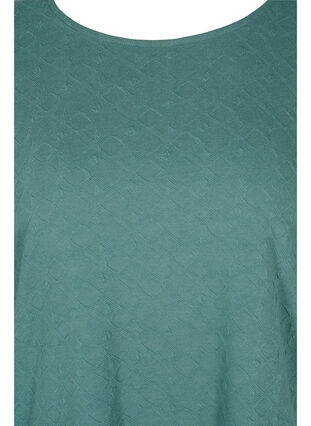 Bluse mit Rundhals und 3/4-Ärmeln, Sagebrush Green, Packshot image number 2