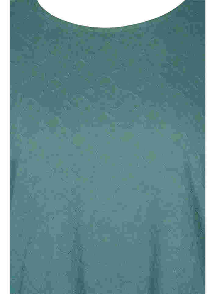 Bluse mit Rundhals und 3/4-Ärmeln, Sagebrush Green, Packshot image number 2