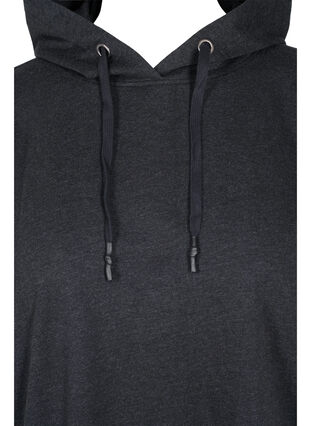 Langes Sweatshirt mit kurzen Ärmeln, Black, Packshot image number 2