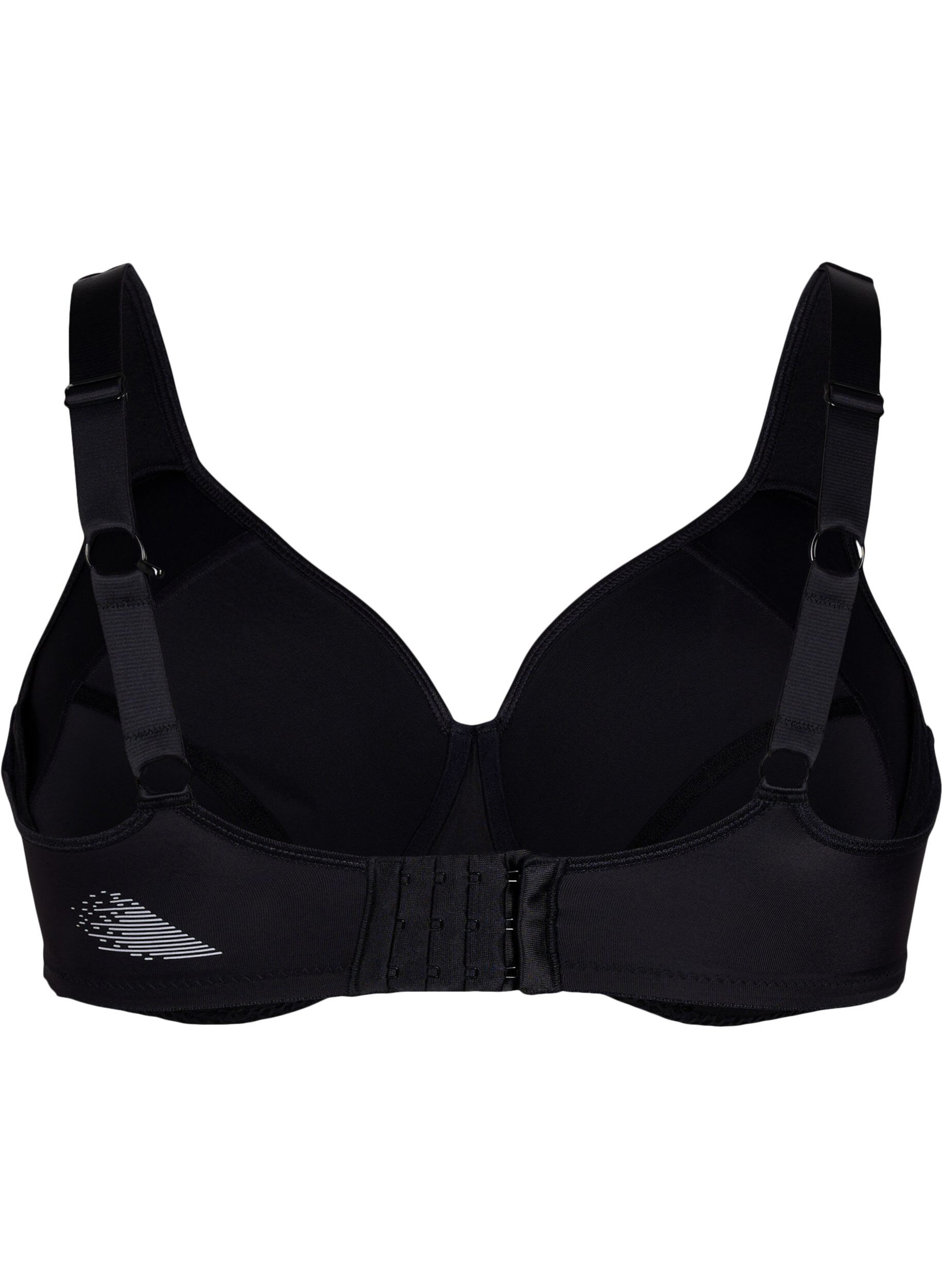 Zizzi CORE, HIGH SUPPORT WIRE BRA &ndash; Sport-BH mit B&uuml;gel, Schwarz, Packshot image number 1