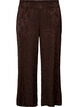 Weite Hose mit Paisleymuster und hoher Taille, Braun, Packshot image number 0
