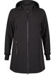 Softshell-Jacke mit abnehmbarer Kapuze, Schwarz, Packshot image number 4