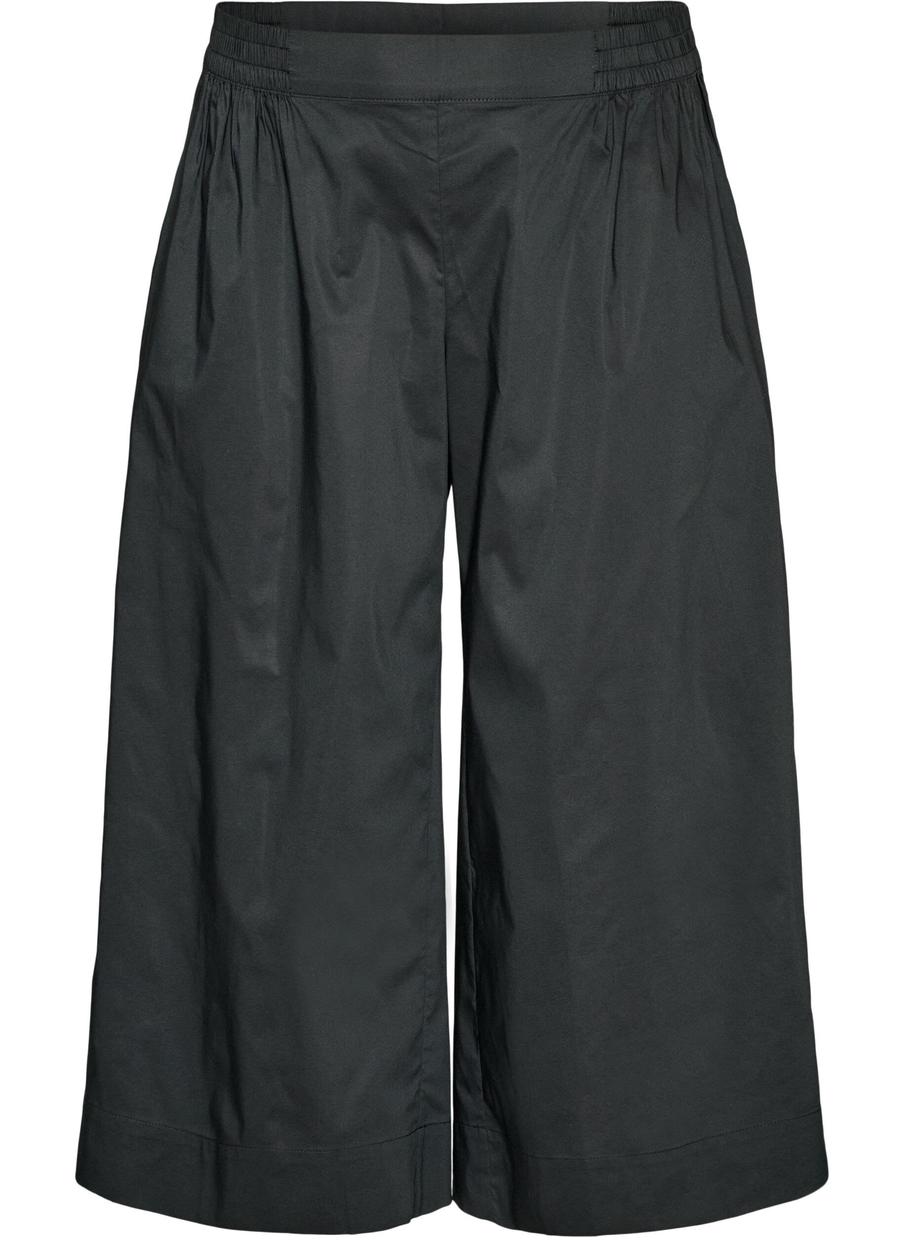 Culotte mit Gummizugbund und weiten Beinen