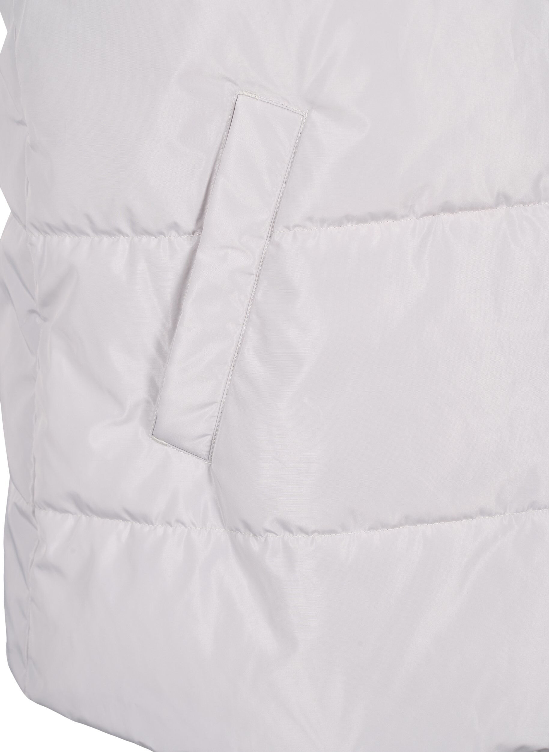 Zizzi Sportliche Weste mit hohem Kragen und Taschen, Pearl Blue, Packshot image number 3